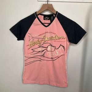 Harley Davidson V Neck Tee